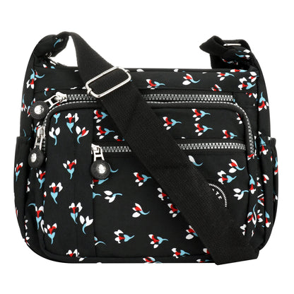 Womens Waterproof Nylon Crossbody Bag - Multifunctional Messenger Purse - ZOOMNSTORE