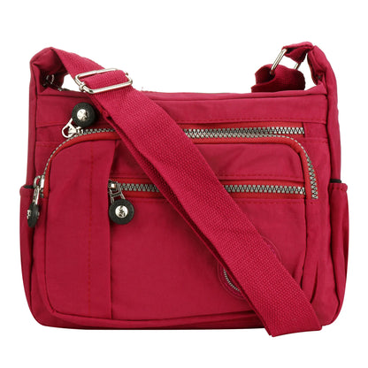 Womens Waterproof Nylon Crossbody Bag - Multifunctional Messenger Purse - ZOOMNSTORE