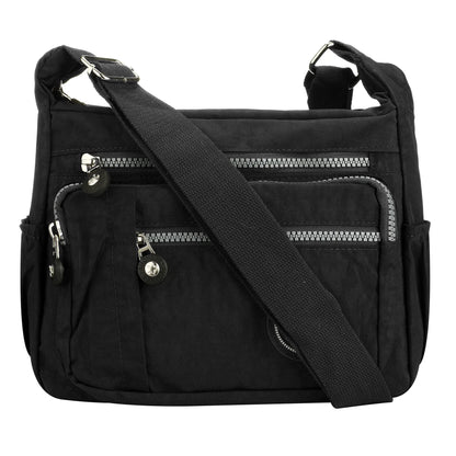 Womens Waterproof Nylon Crossbody Bag - Multifunctional Messenger Purse - ZOOMNSTORE