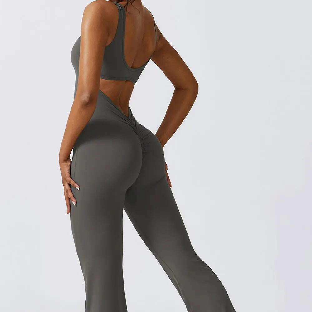 Womens Yoga Jumpsuit - Fitness Training Bodysuit  Sportswear - ZOOMNSTORE