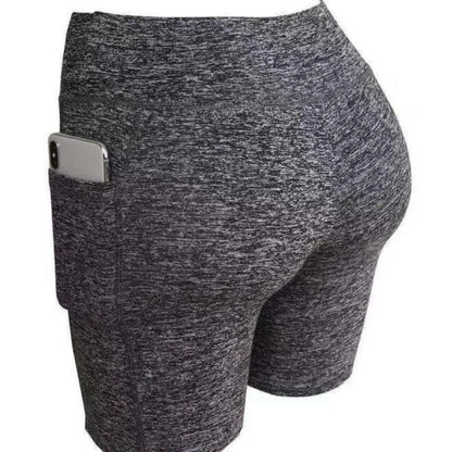 Womens Yoga Shorts - Quick Dry Fitness Biker Running Shorts with Pocket - ZOOMNSTORE