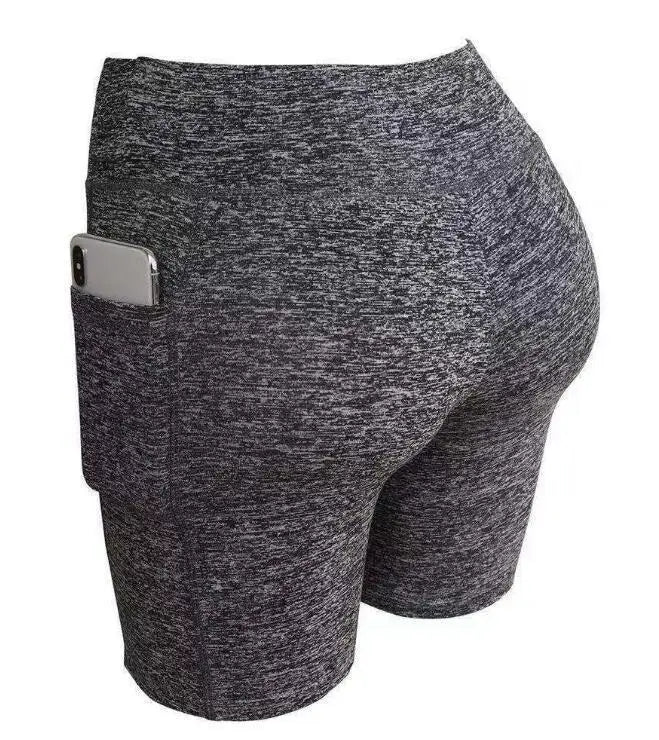 Womens Yoga Shorts - Quick Dry Fitness Biker Running Shorts with Pocket - ZOOMNSTORE