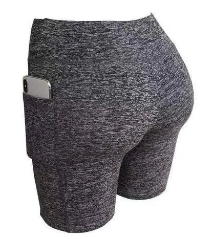 Womens Yoga Shorts - Quick Dry Fitness Biker Running Shorts with Pocket - ZOOMNSTORE