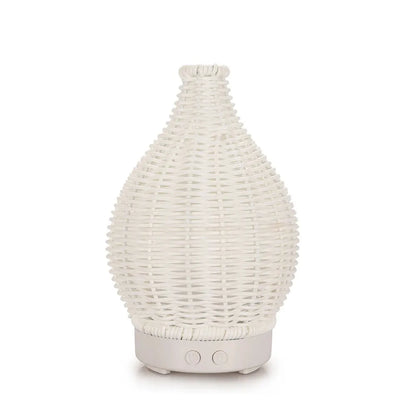 Wood Weave Humidifier - Ultrasonic Aromatherapy Diffuser With Night Light & Quiet Mist - ZOOMNSTORE