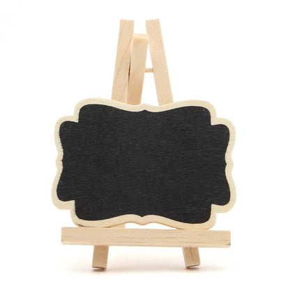 Wooden Blackboard Mini Chalkboard Set - 10 PCS Portable Rustic Message Boards - ZOOMNSTORE
