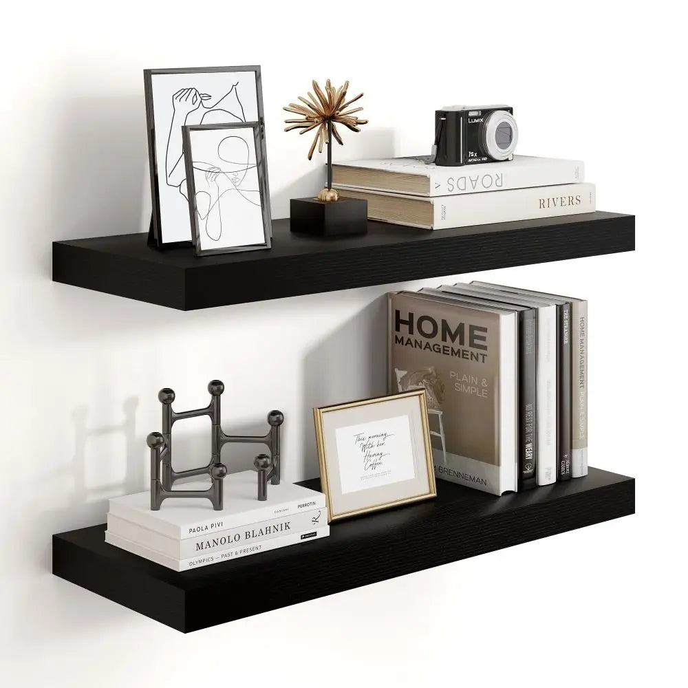 Wooden Wall Mounted Floating Shelf - Multi-Functional Bathroom Storage Shelf - ZOOMNSTORE