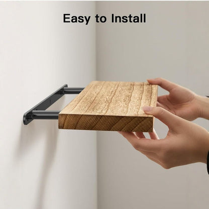 Wooden Wall Mounted Floating Shelf - Multi-Functional Bathroom Storage Shelf - ZOOMNSTORE