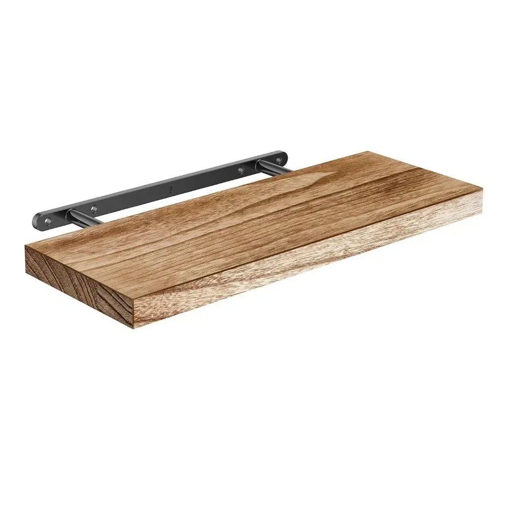 Wooden Wall Mounted Floating Shelf - Multi-Functional Bathroom Storage Shelf - ZOOMNSTORE