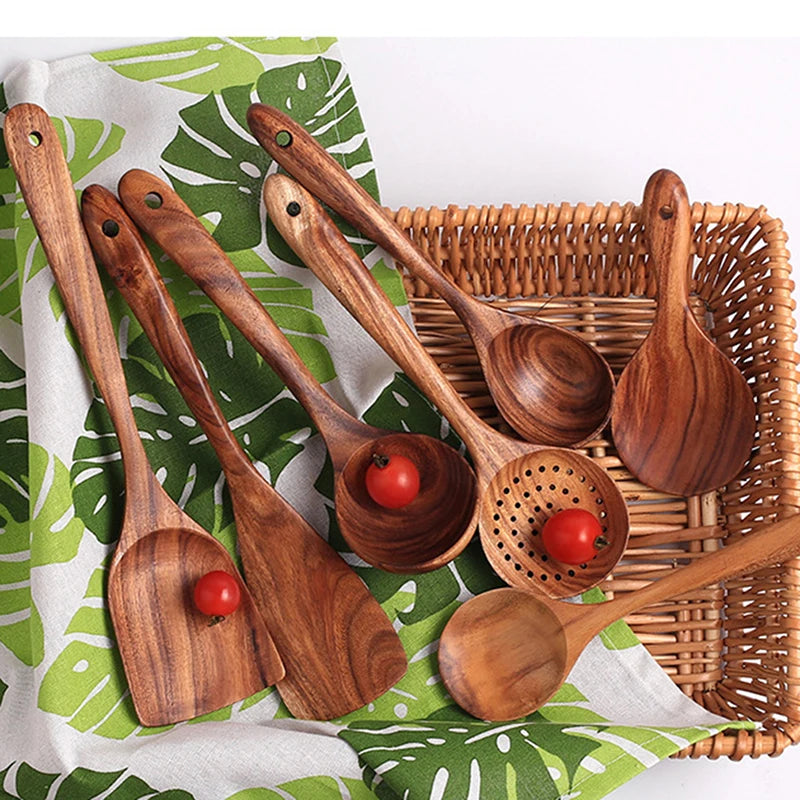 Wooden Kitchen Utensils Set - Wholesale Cooking Accessories  Gadgets - ZOOMNSTORE
