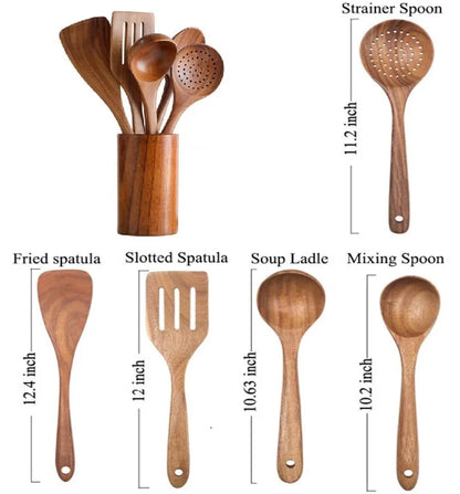 Wooden Kitchen Utensils Set - Wholesale Cooking Accessories  Gadgets - ZOOMNSTORE