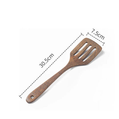 Wooden Kitchen Utensils | Eco Friendly Cooking Tool Sets With Wooden Handle Spatula - ZOOMNSTORE