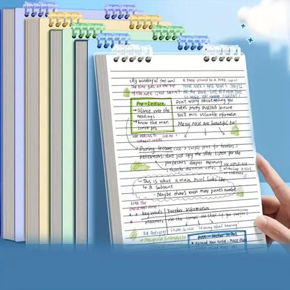 Wooden Loose-Leaf Notebook – 360 Degree Flipping, Double Sided, No Ink Leakage - ZOOMNSTORE