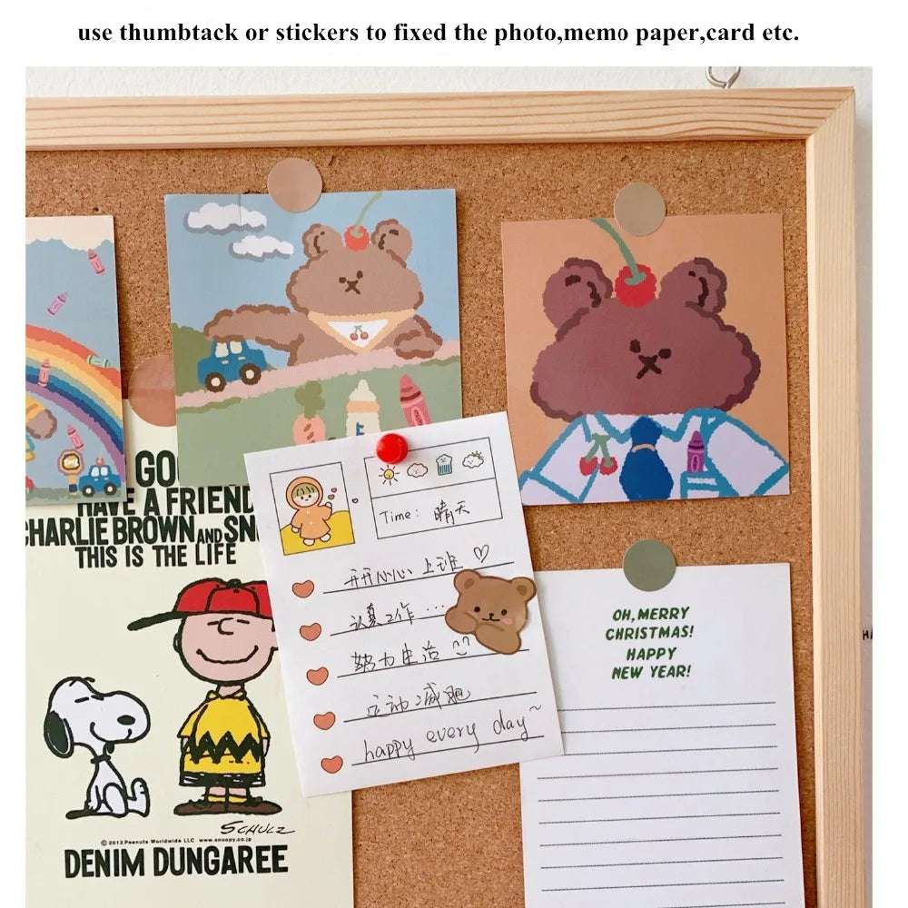 Wooden Message Board – Soft Wood Photo Memo Board 20x30 & 30x40 With Cork - ZOOMNSTORE