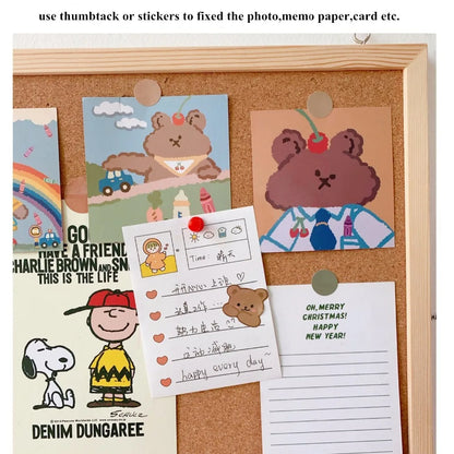 Wooden Message Board – Soft Wood Photo Memo Board 20x30 & 30x40 With Cork - ZOOMNSTORE