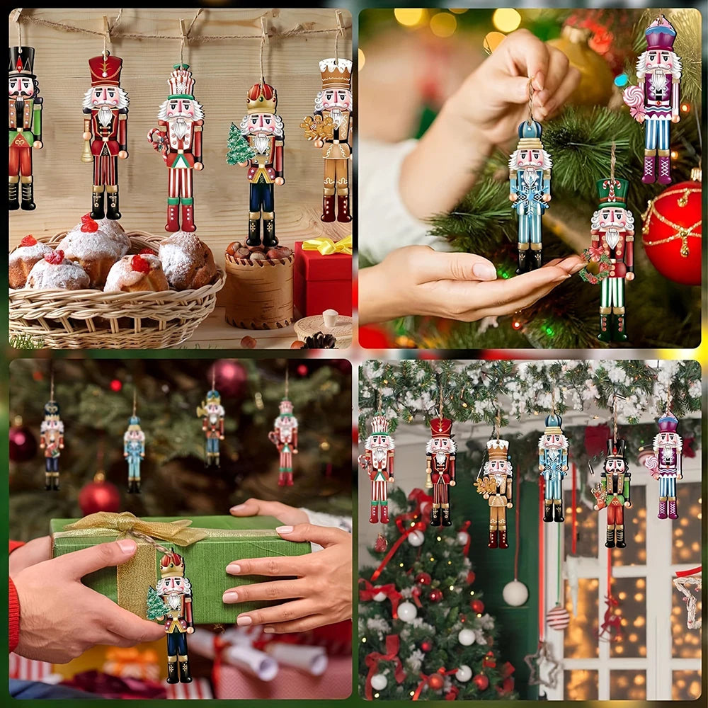 Wooden Nutcracker Set – Durable Christmas Decorations | Festive Holiday Party Decor - ZOOMNSTORE
