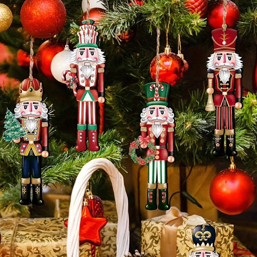 Wooden Nutcracker Set – Durable Christmas Decorations | Festive Holiday Party Decor - ZOOMNSTORE