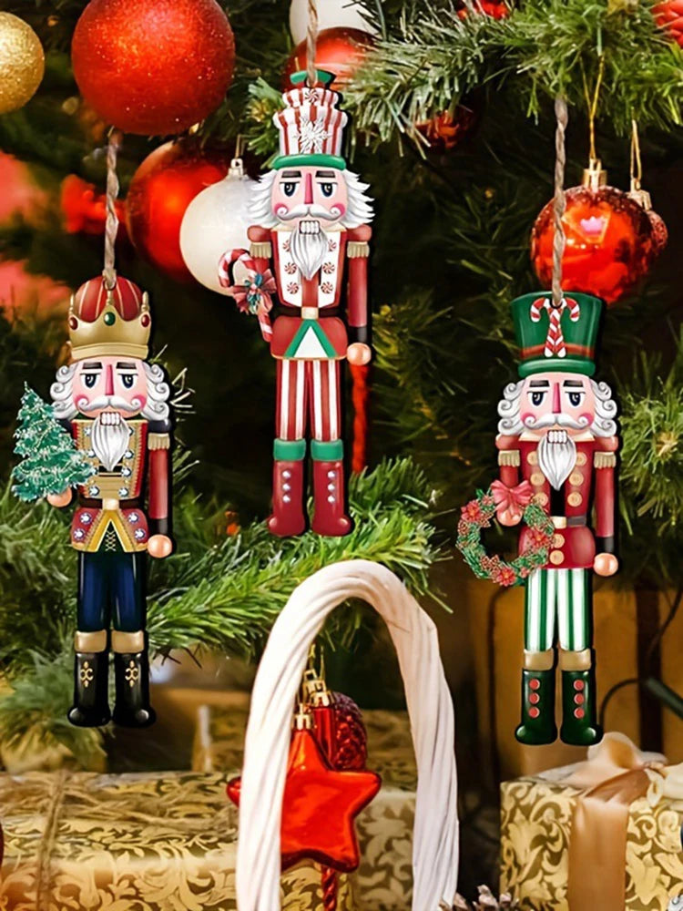 Wooden Nutcracker Set – Durable Christmas Decorations | Festive Holiday Party Decor - ZOOMNSTORE