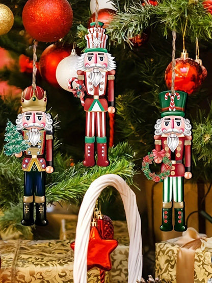 Wooden Nutcracker Set – Durable Christmas Decorations | Festive Holiday Party Decor - ZOOMNSTORE