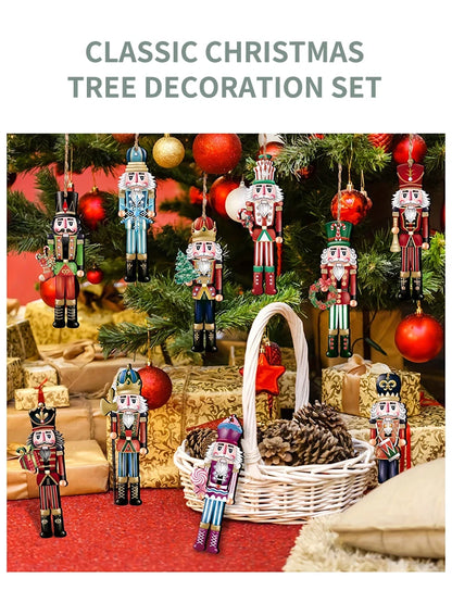 Wooden Nutcracker Set – Durable Christmas Decorations | Festive Holiday Party Decor - ZOOMNSTORE