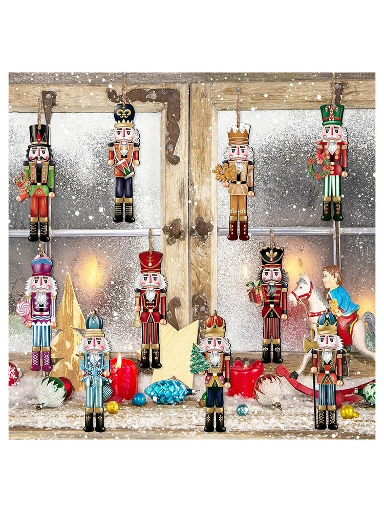 Wooden Nutcracker Set – Durable Christmas Decorations | Festive Holiday Party Decor - ZOOMNSTORE