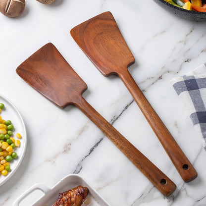 Wooden Spatula - Non-Stick Cooking Utensil Anti-Scalding Kitchen Tool - ZOOMNSTORE