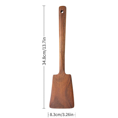 Wooden Spatula - Non-Stick Cooking Utensil Anti-Scalding Kitchen Tool - ZOOMNSTORE