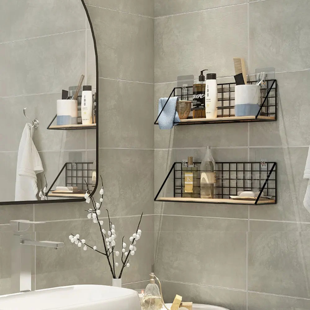 Wooden Spice Rack - Wall-Mounted Kitchen Organizer for Spice Jars - ZOOMNSTORE