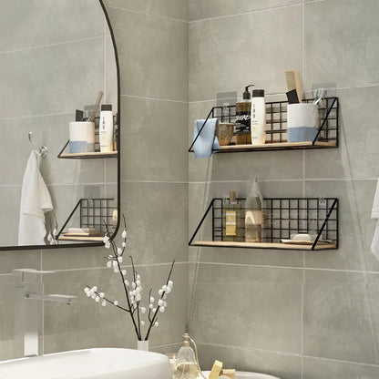 Wooden Spice Rack - Wall-Mounted Kitchen Organizer for Spice Jars - ZOOMNSTORE