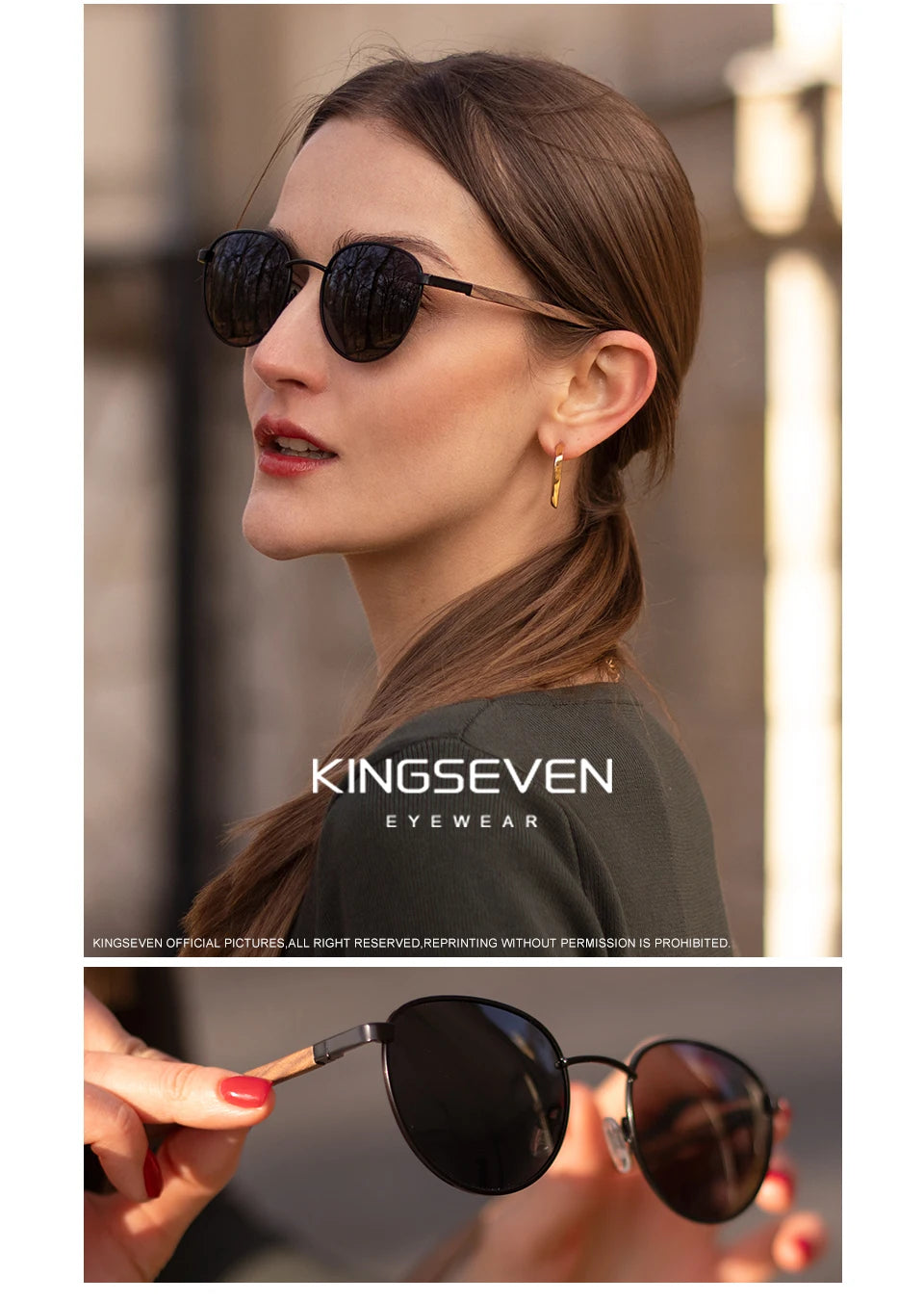 Wooden Sunglasses – Stylish Rectangle Frames with UV400 Protection for Travel - ZOOMNSTORE