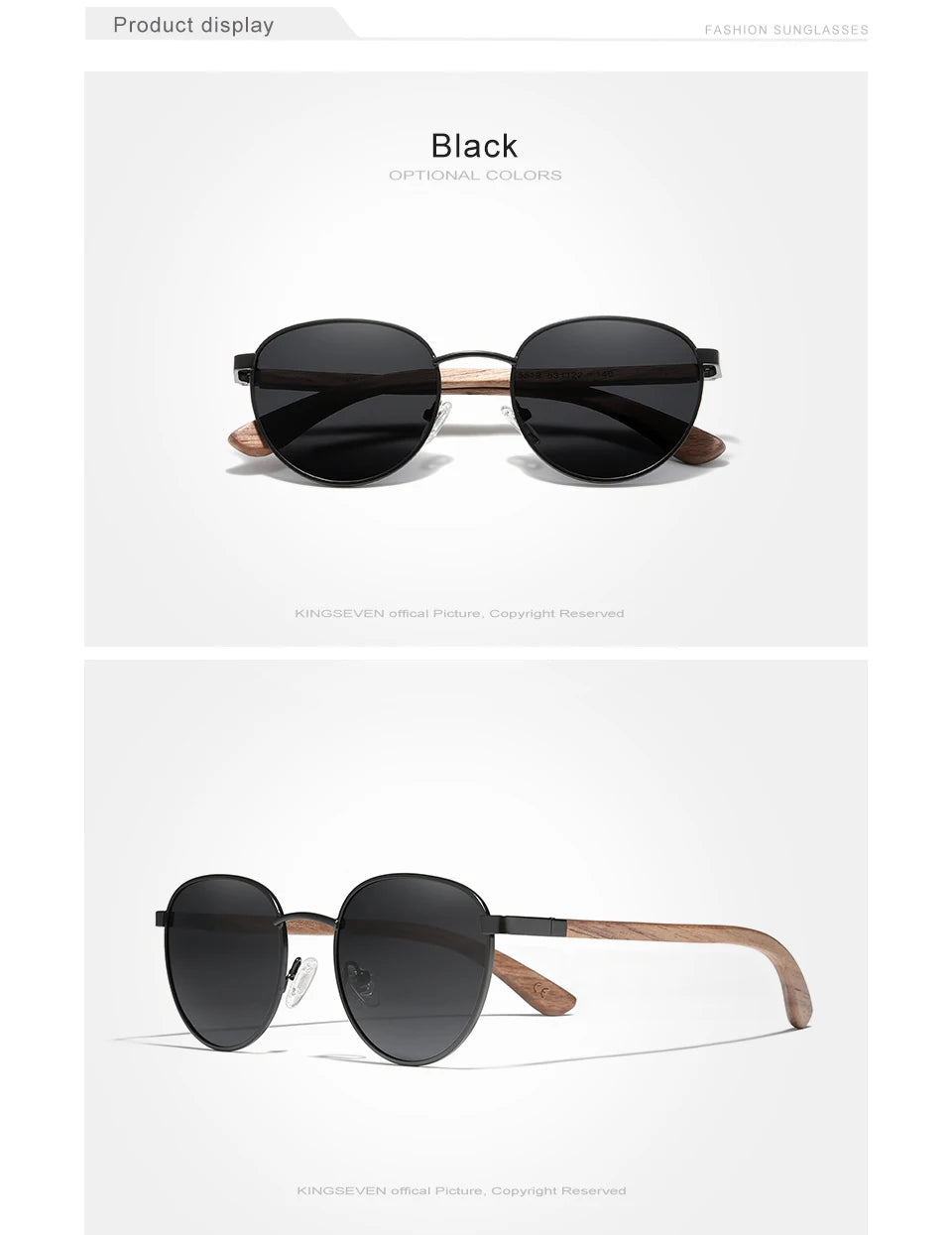 Wooden Sunglasses – Stylish Rectangle Frames with UV400 Protection for Travel - ZOOMNSTORE