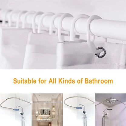 Woodland Nature Shower Curtain - Polyester Bathroom Decor with Hooks - ZOOMNSTORE