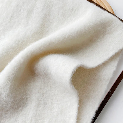 Wool Blend Scarf - Winter Thermal Scarf Women & Men | Soft Mohair Shawl, Keep Warm Muffler - ZOOMNSTORE
