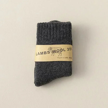 Winter 30% Wool Cashmere Warm Furry Kids Sock Chic Solid Color Calf Sock for Children Thicken Fleece Wool Autumn Warm Stockings - ZOOMNSTORE