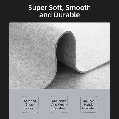 Large Wool Felt Mouse Pad - Non-Slip Gaming and Writing Mat for Home Office - ZOOMNSTORE