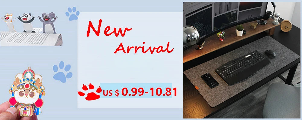 Large Wool Felt Mouse Pad - Non-Slip Gaming and Writing Mat for Home Office - ZOOMNSTORE