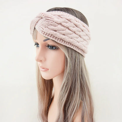 Wool Knitting Headband - Plush Thick Thermal Ear Warmer | Insulated Winter Sports Band - ZOOMNSTORE