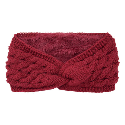 Wool Knitting Headband - Plush Thick Thermal Ear Warmer | Insulated Winter Sports Band - ZOOMNSTORE