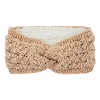 Wool Knitting Headband - Plush Thick Thermal Ear Warmer | Insulated Winter Sports Band - ZOOMNSTORE