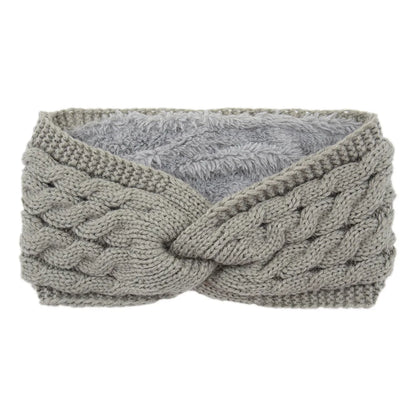 Wool Knitting Headband - Plush Thick Thermal Ear Warmer | Insulated Winter Sports Band - ZOOMNSTORE