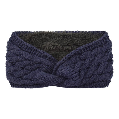Wool Knitting Headband - Plush Thick Thermal Ear Warmer | Insulated Winter Sports Band - ZOOMNSTORE