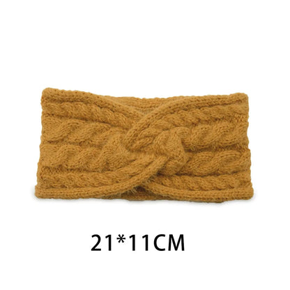 Wool Knitting Headband - Plush Thick Thermal Ear Warmer | Insulated Winter Sports Band - ZOOMNSTORE