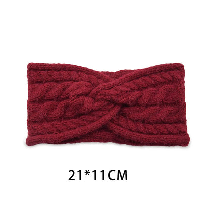 Wool Knitting Headband - Plush Thick Thermal Ear Warmer | Insulated Winter Sports Band - ZOOMNSTORE
