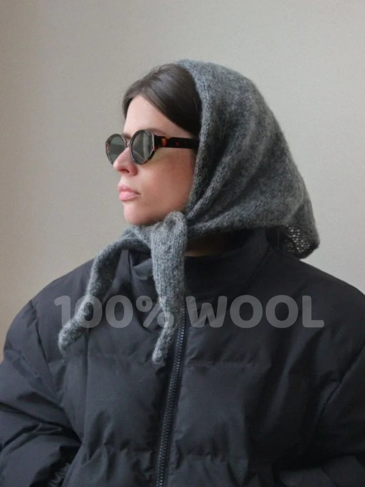 Wool Winter Scarf - Long Warm Cashmere Shawl For Women | Cozy Knit Pashmina Wrap - ZOOMNSTORE
