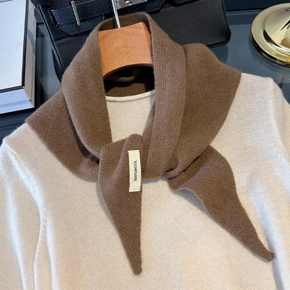 Wool Winter Scarf - Long Warm Cashmere Shawl For Women | Cozy Knit Pashmina Wrap - ZOOMNSTORE