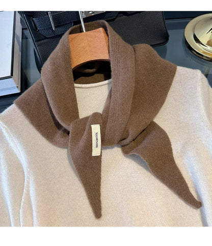 Wool Winter Scarf - Long Warm Cashmere Shawl For Women | Cozy Knit Pashmina Wrap - ZOOMNSTORE