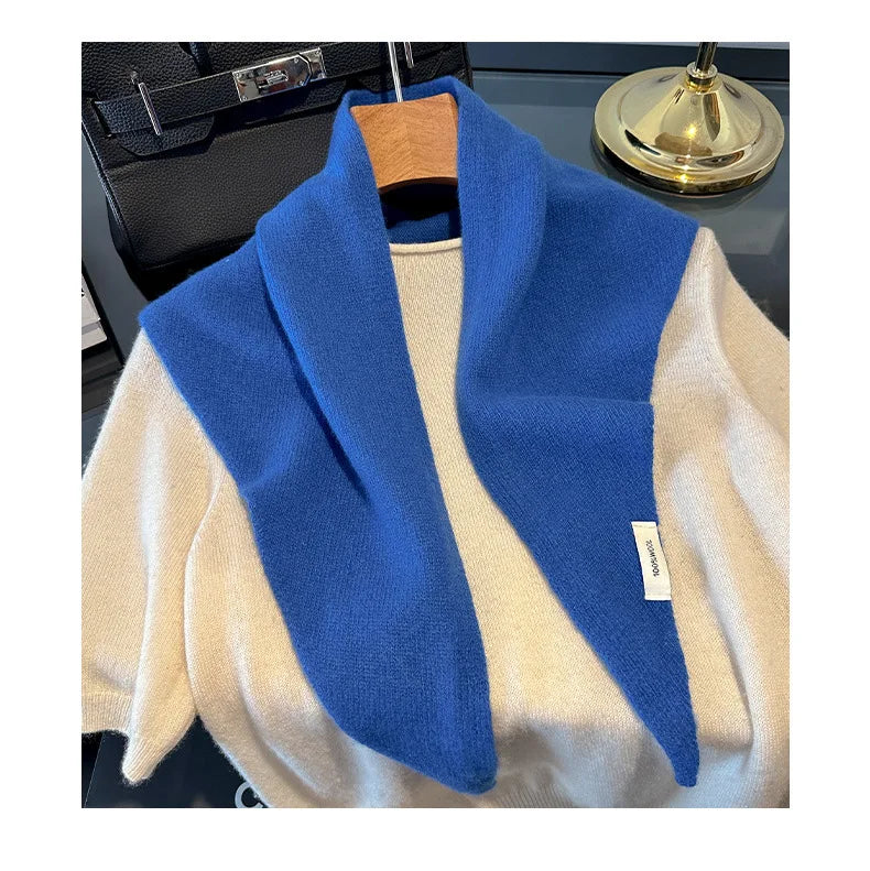 Wool Winter Scarf - Long Warm Cashmere Shawl For Women | Cozy Knit Pashmina Wrap - ZOOMNSTORE
