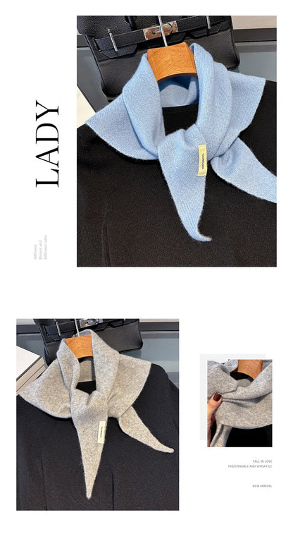 Wool Winter Scarf - Long Warm Cashmere Shawl For Women | Cozy Knit Pashmina Wrap - ZOOMNSTORE