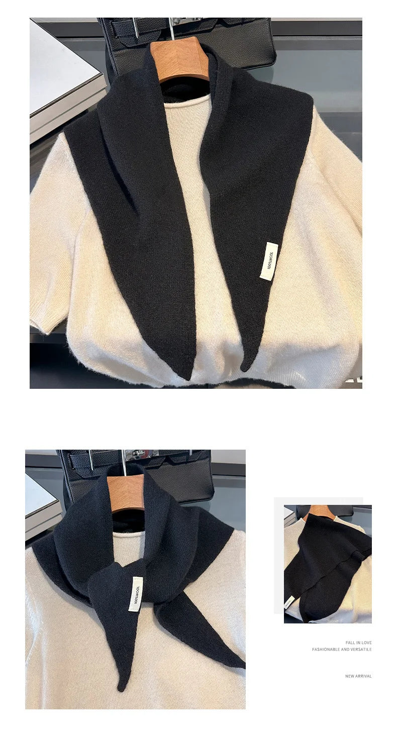 Wool Winter Scarf - Long Warm Cashmere Shawl For Women | Cozy Knit Pashmina Wrap - ZOOMNSTORE