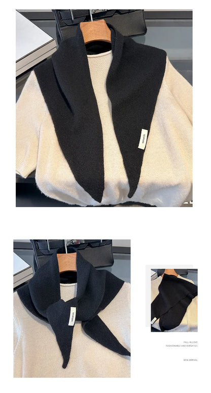 Wool Winter Scarf - Long Warm Cashmere Shawl For Women | Cozy Knit Pashmina Wrap - ZOOMNSTORE