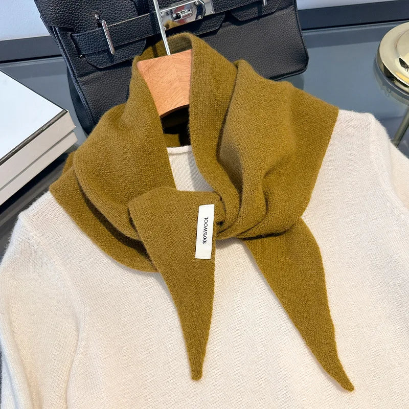 Wool Winter Scarf - Long Warm Cashmere Shawl For Women | Cozy Knit Pashmina Wrap - ZOOMNSTORE